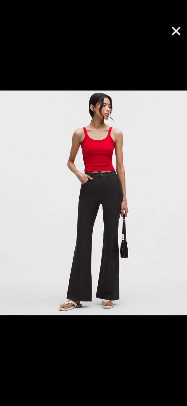 NWT 28 EasyFive HR Subtle-Flare Pant *Short 29” inseam - Black - Picture 2 of 9